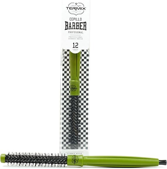 Termix Professional Round Hairdressing Brush Ø12 for All Hair Types of Men, Ceramic and Ion Technology, Style and Volume, Professional Hair Care for Hairdressers