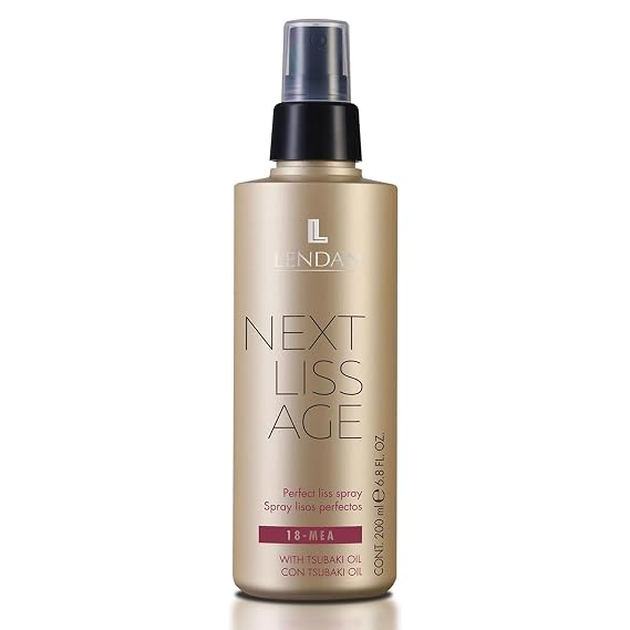 Lendan - Perfect Straight Spray - Next Liss Age - 200 ml - Heat Protector for Hair - Keeps Hair Straight for Up to 10 Weeks - Seals Cuticles - Anti-Frizz - Paraben-Free