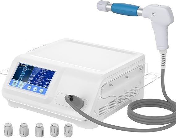 Radial Shockwave Therapy Machine for Muscles, Back, Shoulders Pain Relief | Extracorporeal Shock Wave Therapy No Side Effects,Waist Pain Relief, Full Metal Handle for Stable Energy Output