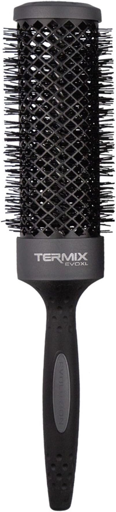 Termix Evolution XL Round Hairbrush Ø 43 mm, 3cm Longer- Hairbrush with ionized fibers and a 25% Extra Surface for Faster Drying, B-4096