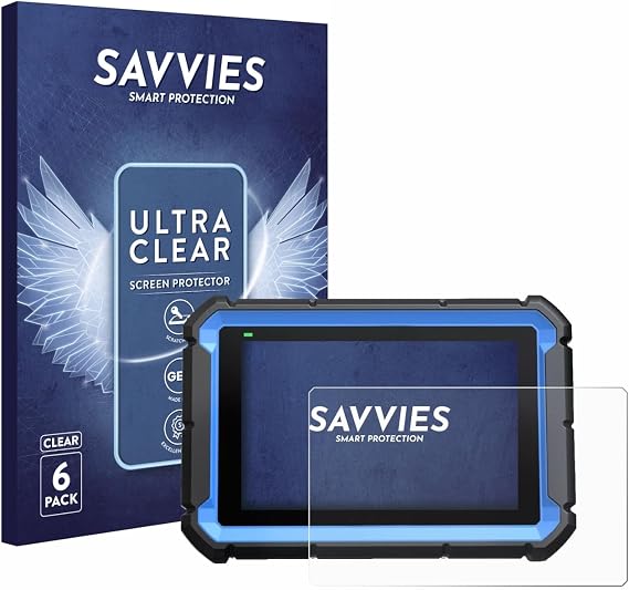 savvies 6 Pack Screen Protector Compatible with Topdon ArtiDiag Pro Protection Film Clear
