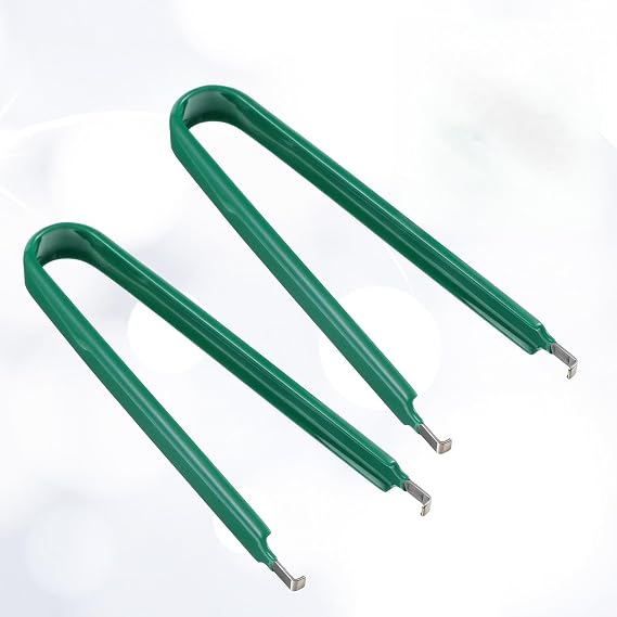 2Pcs PLCC PCB IC Chip Puller Extractor Removal Tool Clip Pliers, U-Shape ROM Extractor, Motherboard Circuit Board Component Puller Tool, Clip Pliers for Disassembly of Electronic Component Jewelry