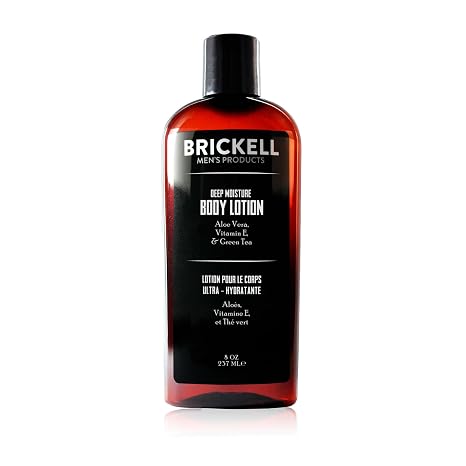 Brickell Men's Deep Moisture Body Lotion for Men - Natural and Organic 237 ml