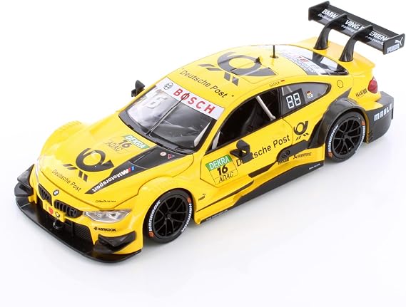 M4 DTM Racing Sports Car, Yellow 68256YL - 1/24 Scale Diecast Model Car