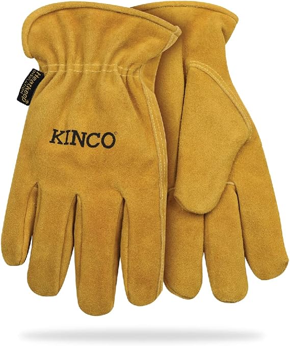Kinco, 50-S, Suede Cowhide Leather Work Glove, for Construction, Farm, Ranch, DIY, Landscaping, General Use - Small | Suede Cowhide Leather for Construction, Farm, Ranch, DIY & Landscaping in General All-Purpose Applications