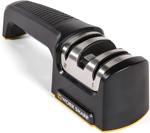 Work Sharp Pull Through Kitchen Knife Sharpener - Compact - Chef, Scissors, Fruit, Serrated Knife
