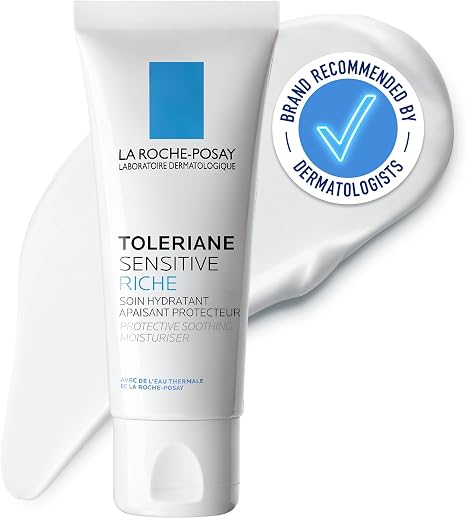 La Roche-Posay Toleriane Sensitive Rich Moisturiser, 48H Hydration, 40ml
