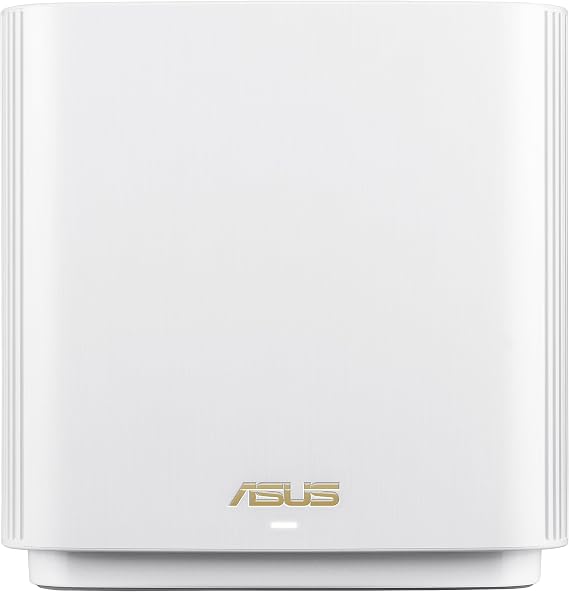 ASUS ZenWiFi XT9 AX7800 Tri-Band WiFi6 Mesh WiFiSystem (1Pack), 802.11ax, up to 2850 sq ft & 4+ Rooms, AiMesh, Lifetime Free Internet Security, Parental Controls, 2.5G WAN Port, UNII 4, White