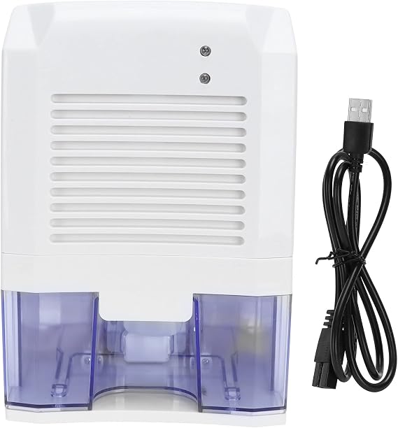 Portable Dehumidifier USB Air Dryer, Small Compact Desiccant Dehumidifier for Home Bedroom Bathroom - Energy Efficient Quiet Operation, Automatic Shutoff for