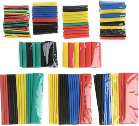 Isı Shrink Boru Daralan Makaron Kablo Yalıtım Set 328 Adet Poliolefin Malzeme