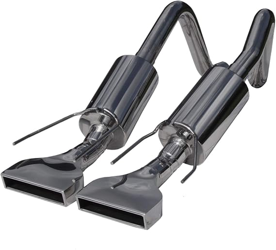 MBRP S7002304 T304 Stainless Steel Dual Muffler Axle Back Exhaust System