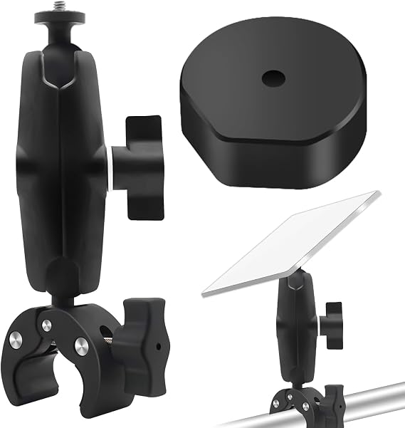 Pole Mount Kit compatible for 2025 Starlink Mini, Metal Mini Adater Adjustable Clamp Holder Original Pipe for RV Ladder Mount Roof Rack Yacht Balcony
