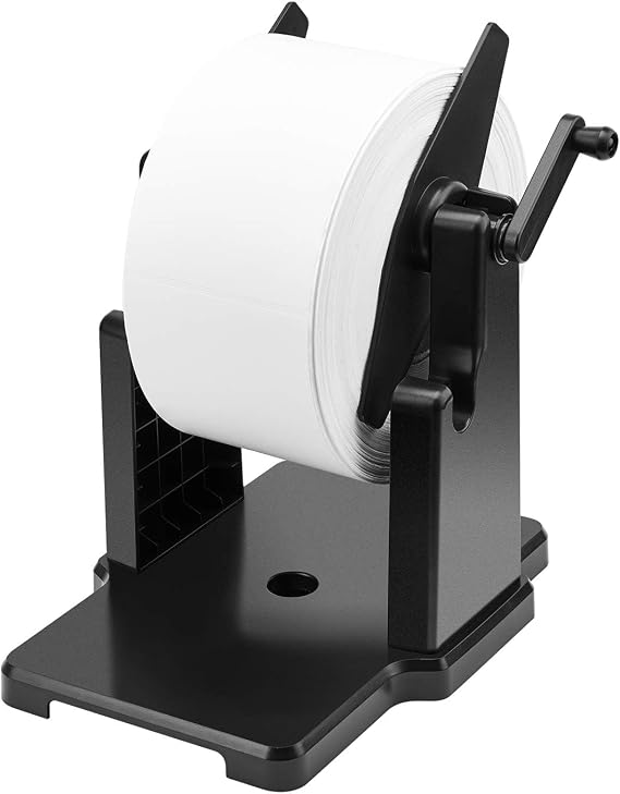MUNBYN External Rolls Label Holder | 2 in 1 Fan-Fold Stack Paper Holder, For Desktop Thermal Label Printer