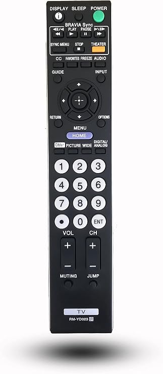 RM-YD023 Remote Control Replacement for Sony Bravia TV KDL-32XBR9 KDL-40V4100 KDL-46V4100 KDL-40V4150 KDL-42V4100 KDL-32VL140 KDL-52WL140 KDL-52VL150