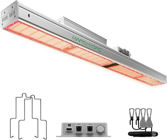 MARS HYDRO SP3000R, Red Grow Lights for Greenhouse, Supplemental 650-665NM, 2x4 Coverage, Dimmable, IP65 Waterproof, Energy Efficient, Commercial Vertical Farming for Bloom Flower, 300W