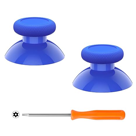 eXtremeRate Replacement Thumbsticks for Xbox Series X & S, Joysticks Repair Kit for Xbox Wireless Controller, Custom Accessories Analog Stick Button for Xbox One S/X/Elite Controller - Blue