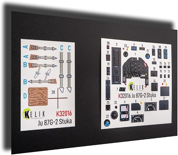 Kelik K32016 1/32 Junkers Ju 87 D/G Stuka - Interior 3D Decal for Trumpeter kit