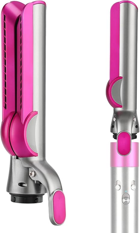 Hair Straightener Attachment for Dyson Airwrap Compatible with HS01/HS05/HS08 Airflow Technology without Heating Plates Simultaneous Drying and Straightening with Airflow Reduces Heat Damage Fuchsia