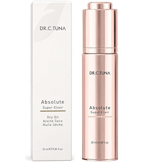 FARMASi Dr. C. Tuna Absolute Super Elixir, Lightweight Formula, 0.85 fl oz | Multi Purpose Beauty Oil for Face Hair and Body, Camellia Baobab Borage Avocado Jojoba and Sweet, Nourishing Oil Blend