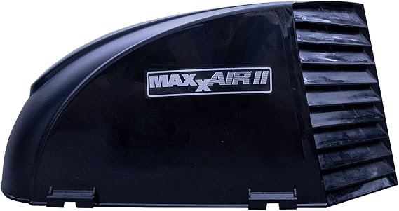 MAXXAIR Maxx II 00-933082 RV Roof Vent Cover, Black