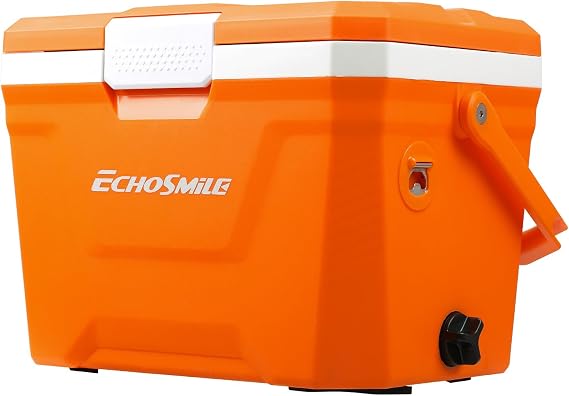 EchoSmile Ultra-Light Portable Cooler 20L/21qt, Outdoor Insulated Ice Chest Box