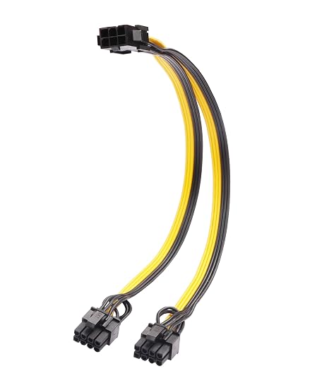 8 Pin to Dual 8 Pin (6+2) PCIe GPU Power Adapter Cable PCI Express Adapter Cable Server Supply Wiring Mining Card Supply Line