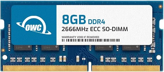 OWC 8GB Memory RAM Compatible with Synology DiskStation DS923+ | 8GB PC4-21300 DDR4 2666MHz ECC Unbuff 1Rx8 CL19 260-pin SODIMM