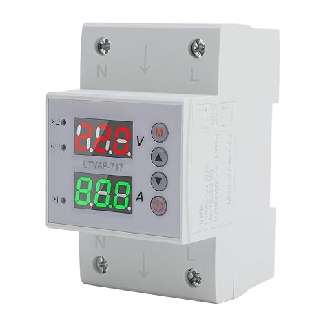 Under Over Voltage Current Protector Voltage Output Stabilizer Under Current Protective Device Single Phase
