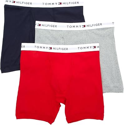 Tommy Hilfiger 3pk Boxer Brief, Blue Multi, Large