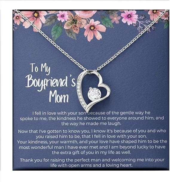 Generic Gift to My Boyfriends Mom Necklace with Gift Box 115 Standard Box