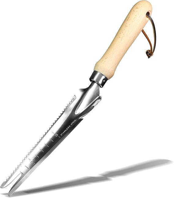 Betus Manual Hand Weeder - Multi Use Gardening Trowels for Easy Weed Puller, Digging, Cutting, Gauging, Transplanting, Rust-Proof and Anti-Scratch Garden Hand Shovel Weed Tool for Yard Lawn and Farm