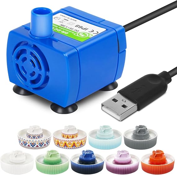 Lawfery Replacement Pump for Ceramic Cat Water Fountain