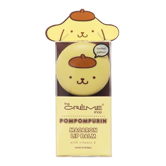 The Creme Shop x Sanrio Macaron Lip Balm (Pompompurin Caramel Pudding)