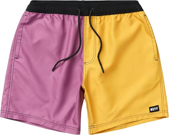 NEFF Men's Color Block Swim Trunks