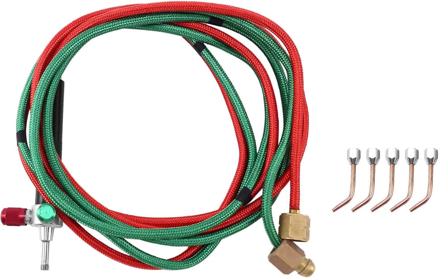 Torch Mini Little Torch Welding Soldering Kit with 5 Tips Welding Soldering Flexible Hosed for Small Instruments, and Jewelry Repairing