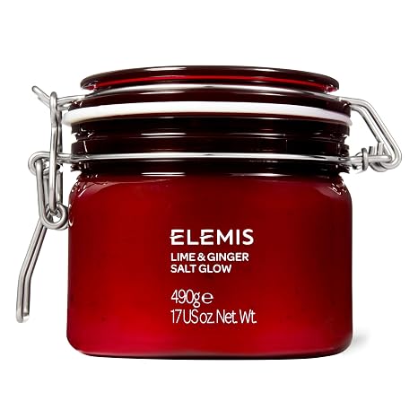 ELEMIS Exotic Lime & Ginger Salt Glow, Exfoliating Body Scrub, 490g