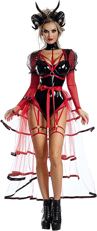 Party King Womens Party King Women's Hellhound Demon Costume