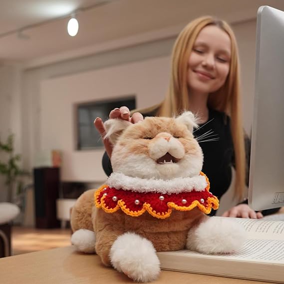 Chongker 24.8" Interactive Robot Cat Plush Stuffed Animal for The Elderly