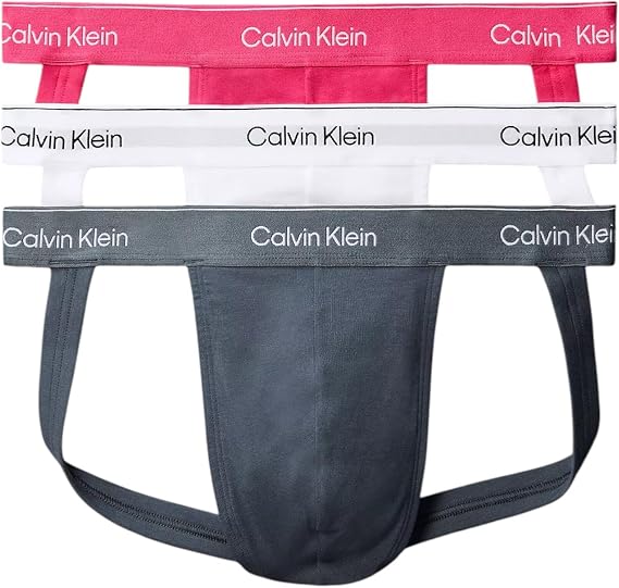 Calvin Klein Men's Icon Cotton Stretch 3-Pack Jock Strap