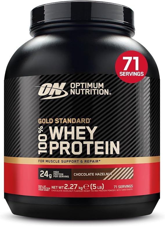 Optimum Nutrition Gold Standard 100% Whey Protein Powder, 2.27 kg