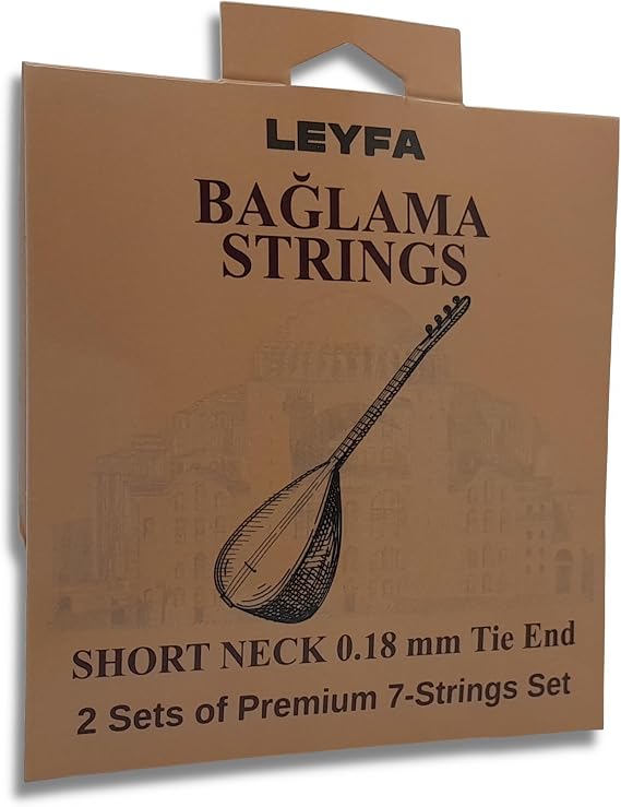 Kısa Sap Bağlama Teli Saz 2'li set