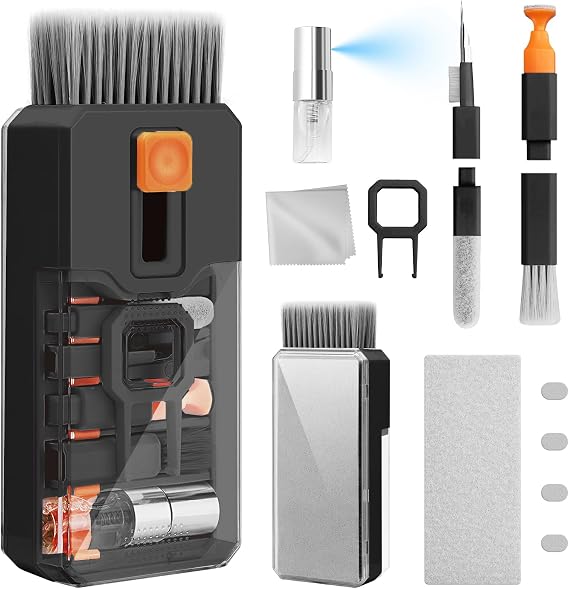 Keyboard Cleaner & Laptop Cleaning Kit, All-in-1 for Computer PC, Black