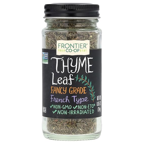 Frontier Thyme Leaf Cut and Sifted, 0.85-Ounce Bottle