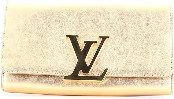 Pre-Loved Louise Clutch Leather MM, Gold