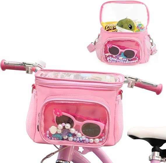 Kids Bicycle Scooter Bag with Adjustable Shoulder Strap Gifts for Girls