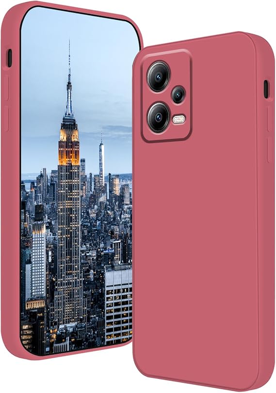 Compatible with Redmi Note 12 Pro Plus Case Silicone Liquid Dark Green, Soft Smooth Touch for Xiaomi Redmi Note 12 Pro Plus Phone Case Silicone Shockproof Thin Cover (Camellia)