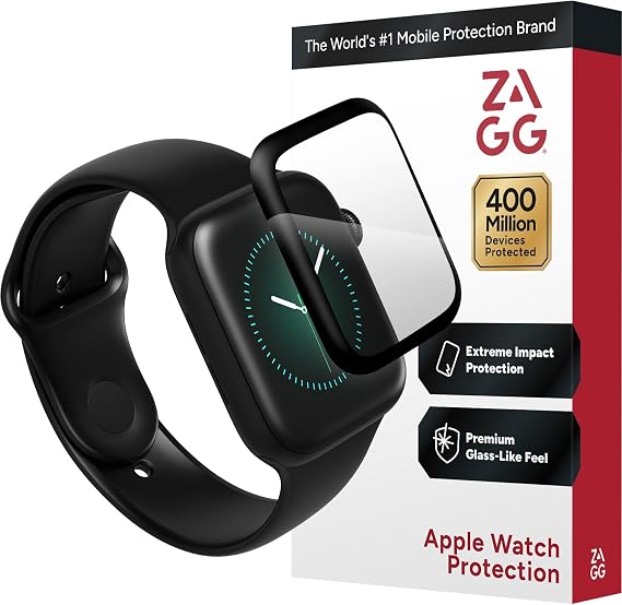 ZAGG Invisbleshield Glass Fusion+ Engineered Hybrid Glass - Screen Protector - Made for Apple Watch 6/5/ 4 SE (Gen 3/2/ 1) (40mm)