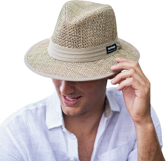 Panama Jack Men's Matte Seagrass Safari Hat