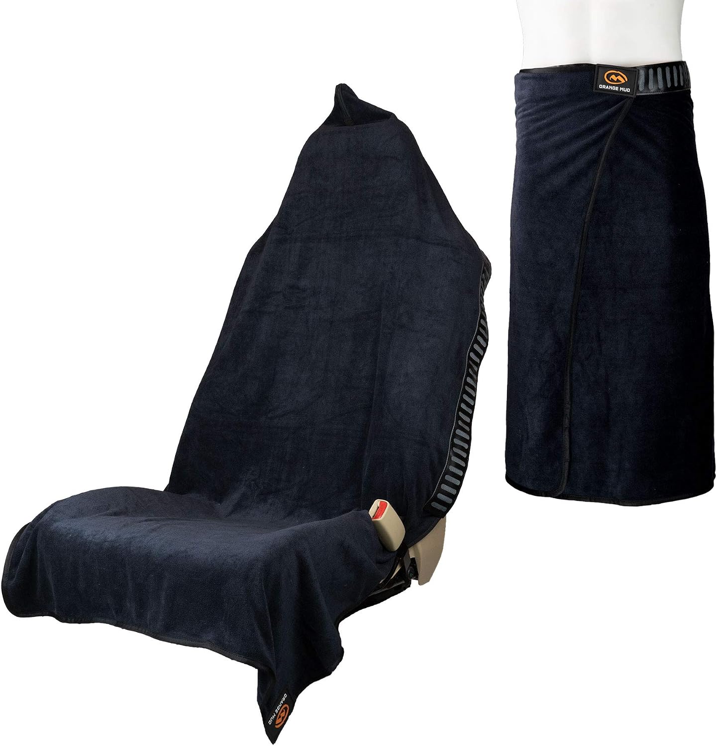 Transition & Seat Wrap V2.0, Automotive Seat Cover, Changing Kilt, and Multipurpose Towel Black