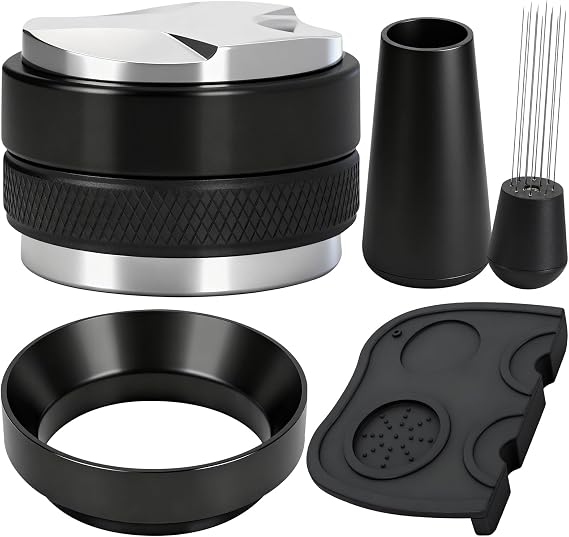 51mm Coffee Tamper Set, Espresso Accessories Kit with Distributor&WDT Tool